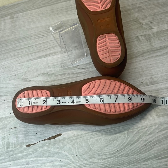 CROCS Rio Pointed Toe Jelly Slip On Flats Comfort Shoes Womens size 8 - Picture 7 of 9